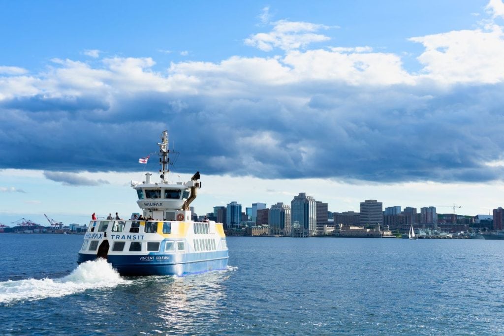 Jump on the Halifax ferry for wonderful views of the city.