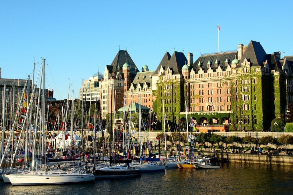 If you're looking for one of the top things to do on Vancouver Island, exploring Victoria should be high on your list. This is the Empress Hotel in Victoria BC.