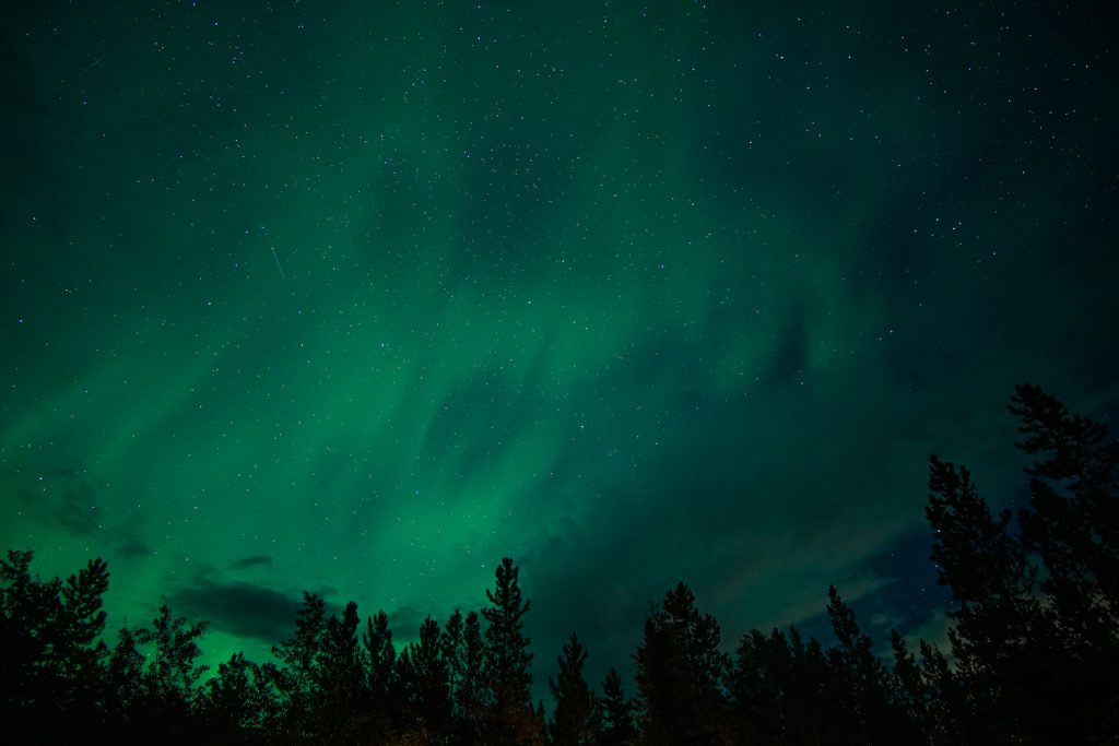 Witnessing the Northern Lights (or Aurora Borealis) is one of the best things to do in the Yukon.