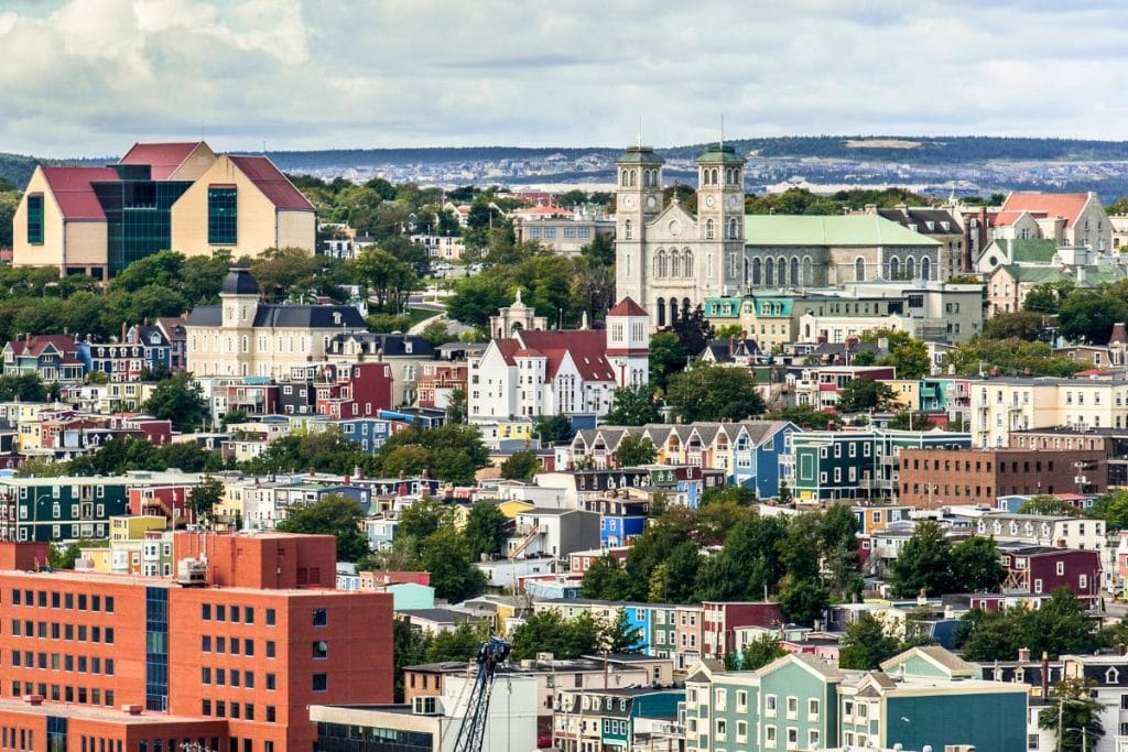 The Basilica of St. John the Baptist stands out amongst the city.