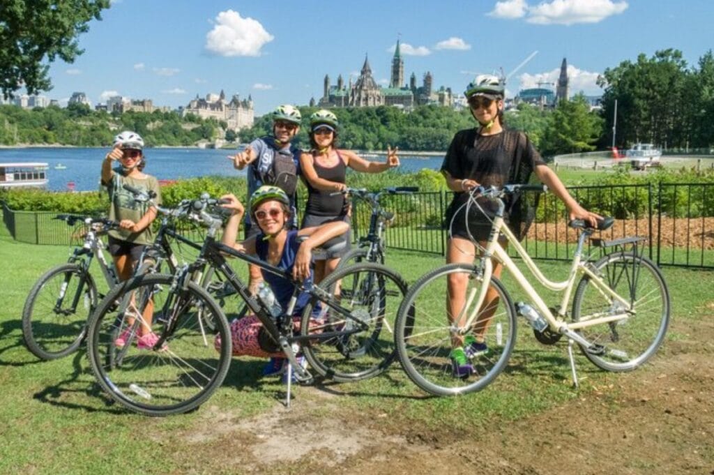 Biking tour of Ottawa.