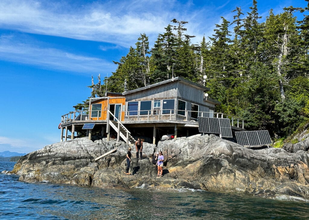 Fin Island Research Centre in the Great Bear Rainforest.