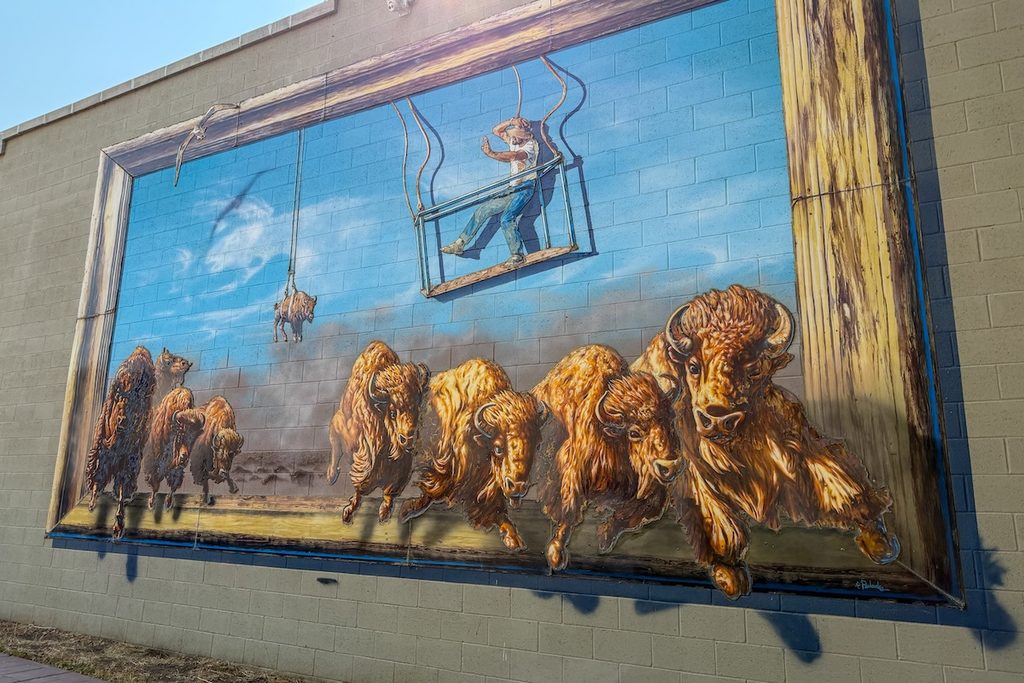 Lethbridge is a great place to see murals.