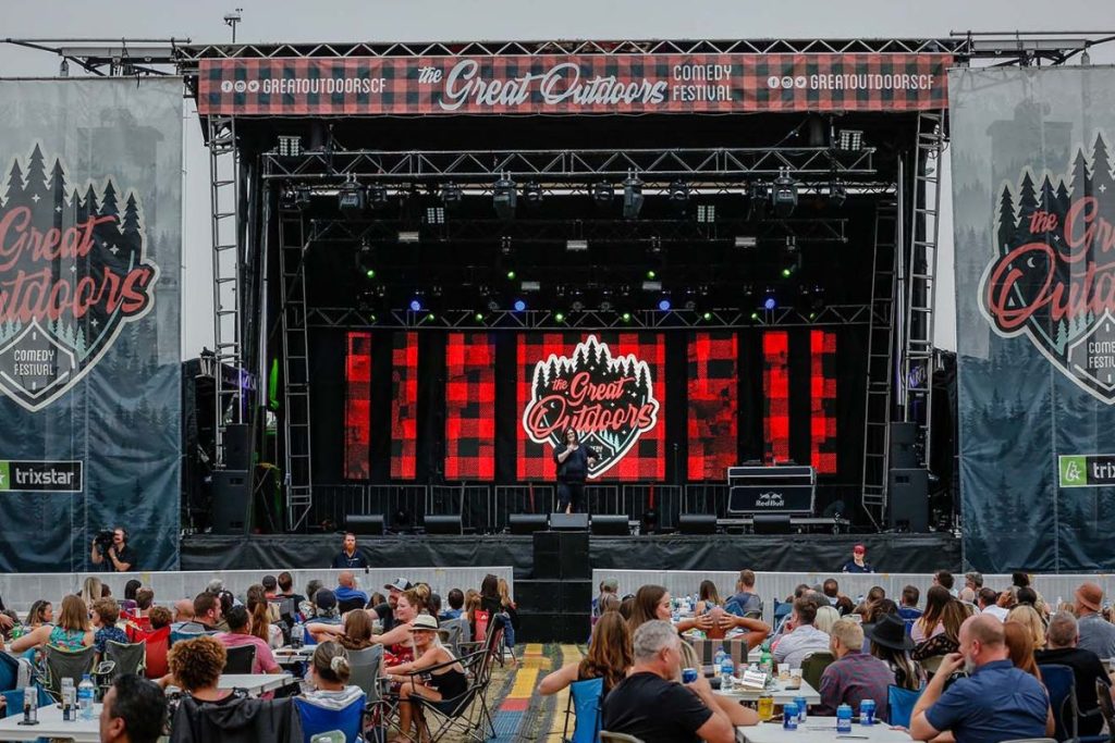 This is the Great Outdoor Comedy festival in Canada