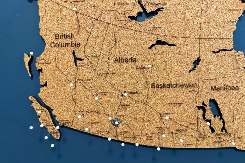 Cork Canada Map