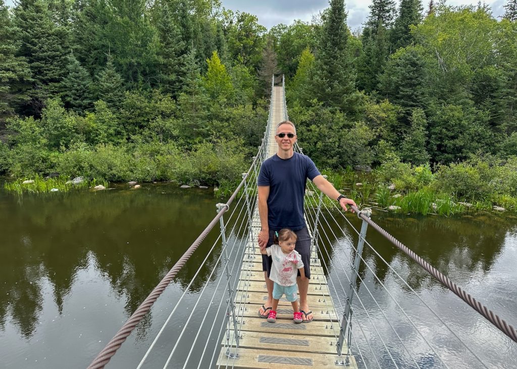 Pinawa Suspension Bridge, Whiteshell Provincial Park.