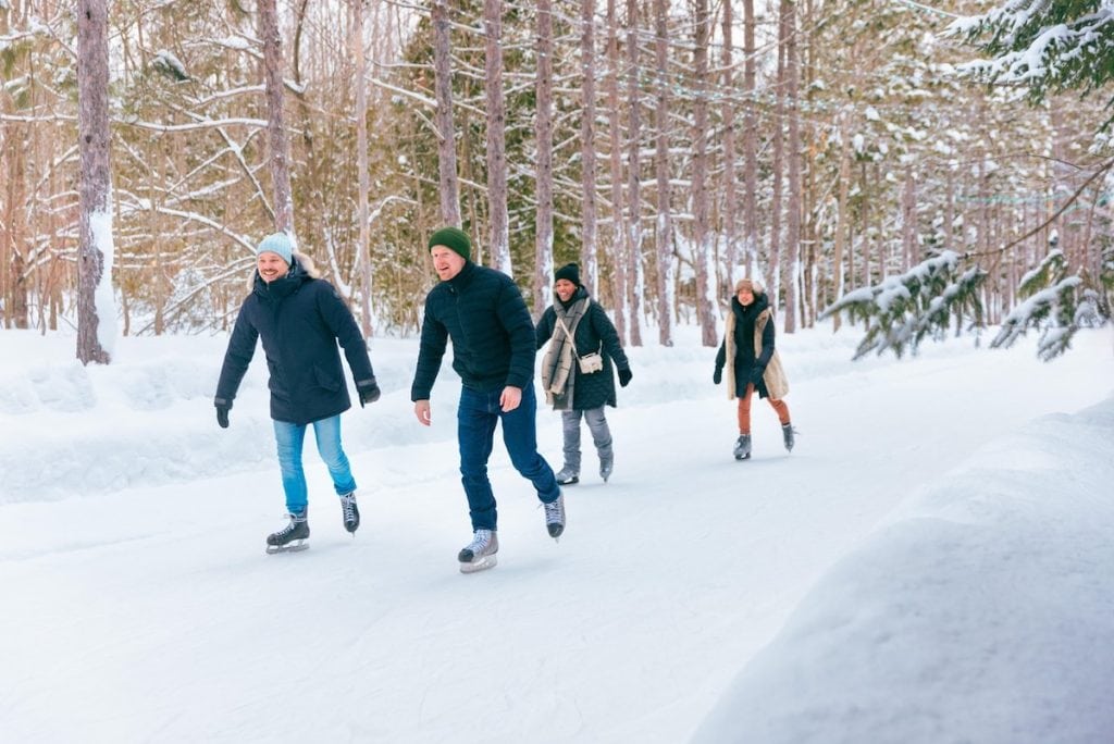 Skating in Muskoka is one of the top winter getaways in Ontario.