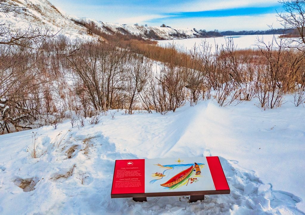Wanuskewin in the winter. 