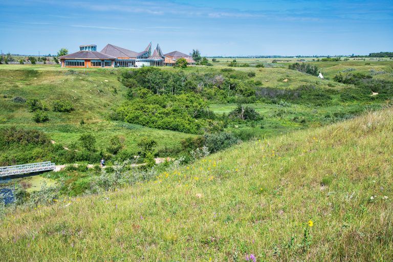 Wanuskewin Visitor Centre near Saskatoon, Saskatchewan.
