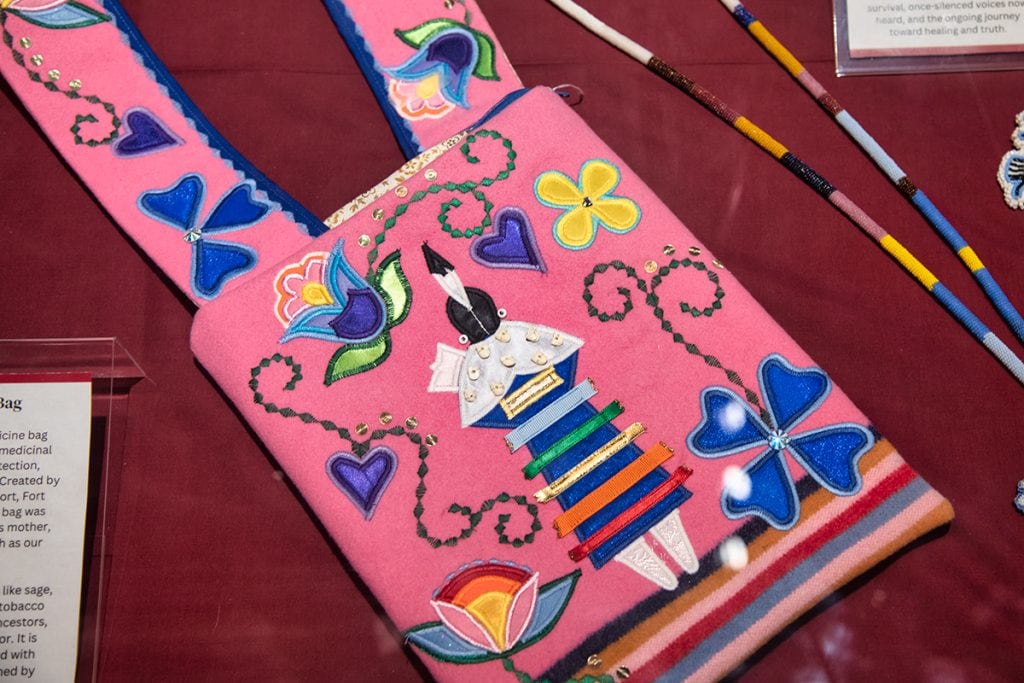 Indigenous beadwork, Wanuskewin, Saskatchewan.