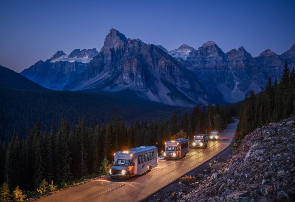 Visiting Moraine Lake for sunrise.