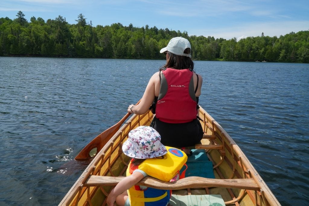 Trout Lake is a great place to go canoeing in North Bay, Ontario.