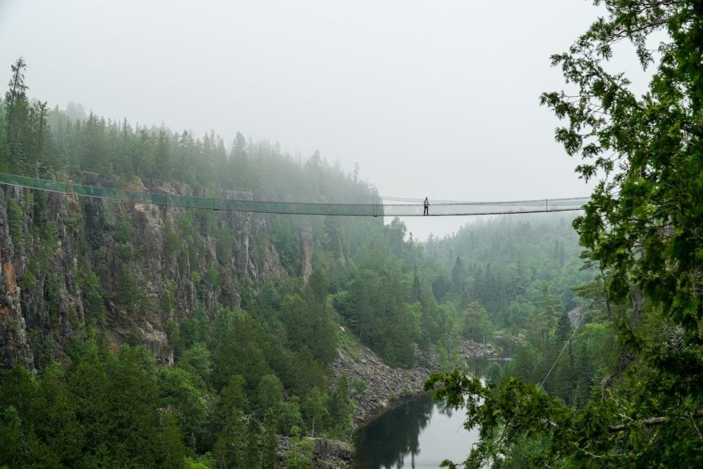 Canada's longest suspension bridge is just a short drive from Thunder Bay, Ontario.