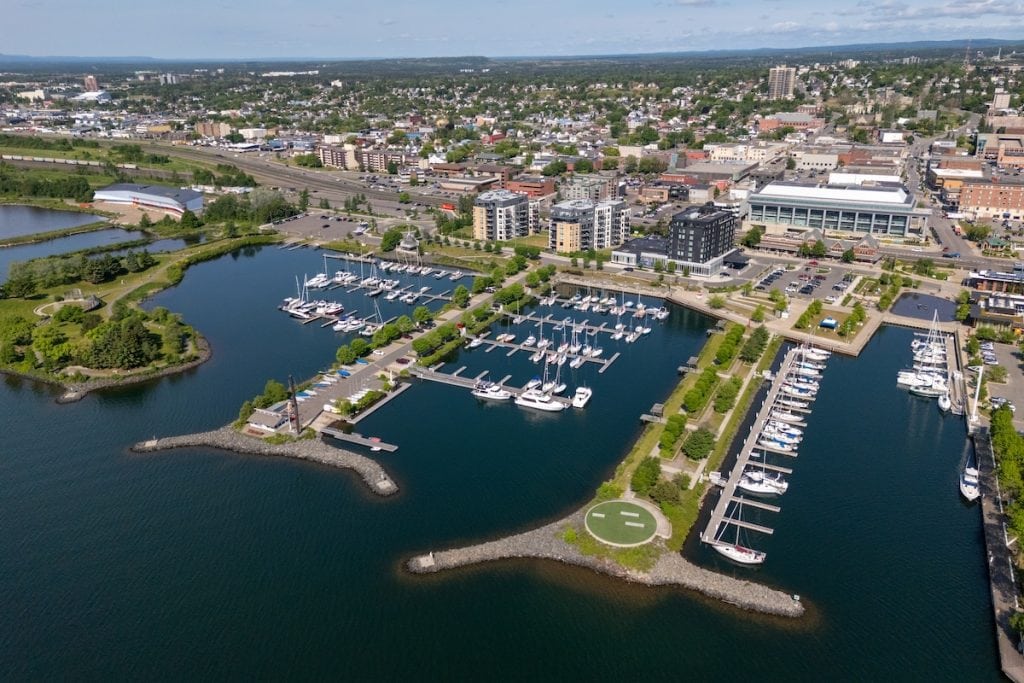 Thunder Bay's waterfront is a popular place to visit during the summer months.