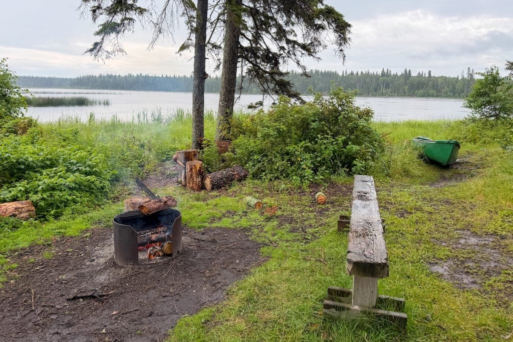 Kinnaird Island Campground near Lac La Biche, Alberta.