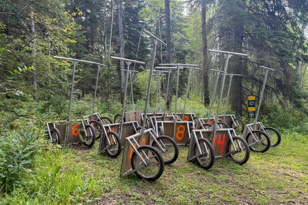 Canoe Carts, Lakeland Canoe Circuit, Lakeland Provincial Park.