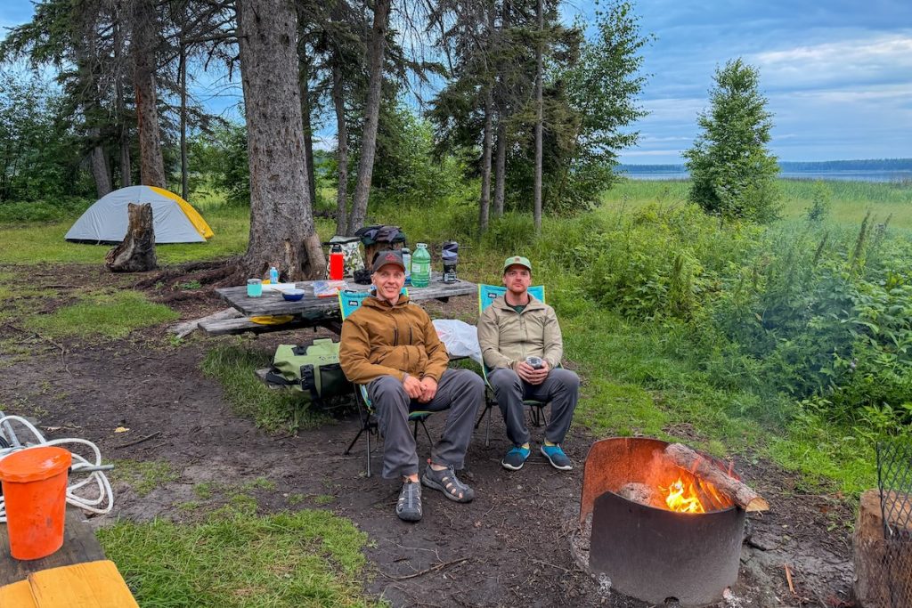 Kinnaird Island Campground, Lakeland Provincial Park.