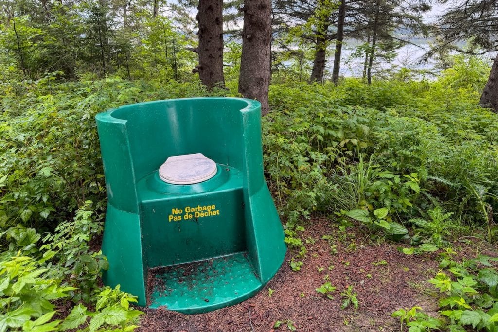 Lakeland Canoe Circuit Toilet Pit.