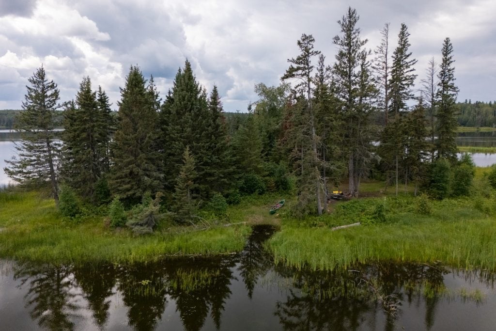 Kinnaird Island Campground, Lakeland Provincial Park, Alberta.