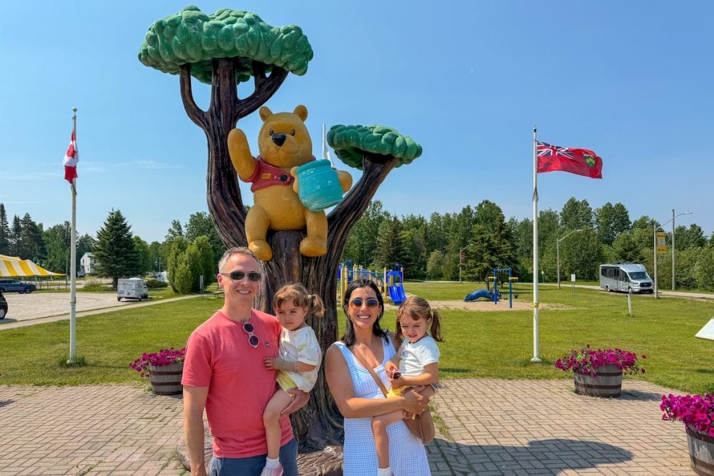 Winnie the Pooh Monument, North Shore, Lake Superior, Ontario.